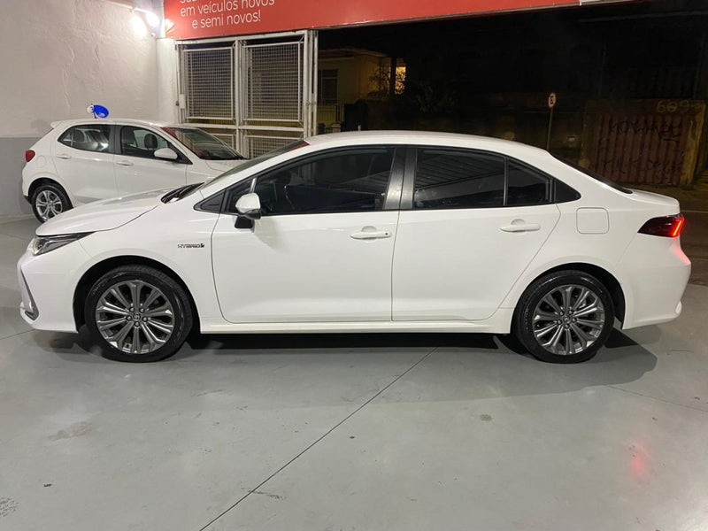 TOYOTA COROLLA 1.8 VVT-I HYBRID FLEX ALTIS CVT 2021 Branco